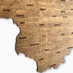 Wooden map of Lithuania - Attēls 5