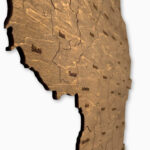Wooden map of Lithuania - Attēls 3