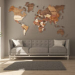3D Wooden Map