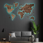 LED Wooden Map - Immagine 7