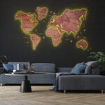 LED Wooden Map - Immagine 6