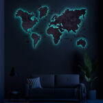 LED Wooden Map - Immagine 5