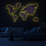 LED Wooden Map - Immagine 4