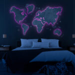LED Wooden Map - Immagine 3