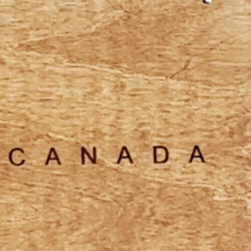 Wooden Map light