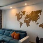 Wooden World Map