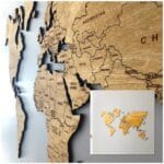 Wooden World Map