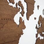 Wooden World Map