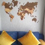 Wooden World Map