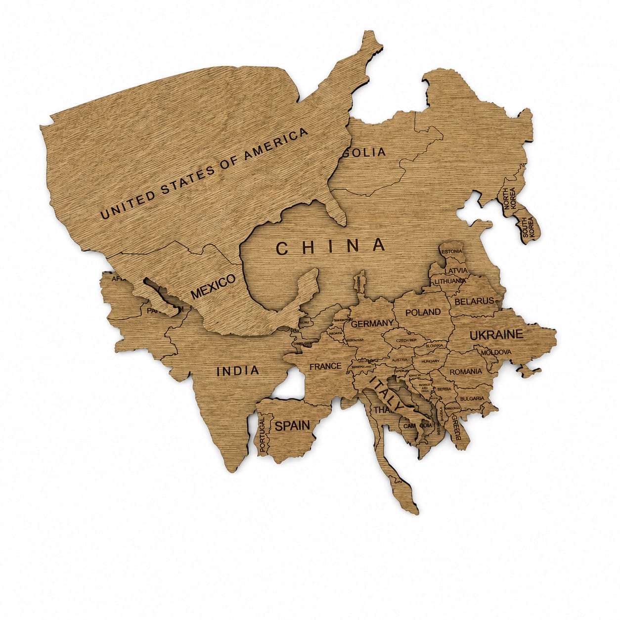 Verdenskart i tre
